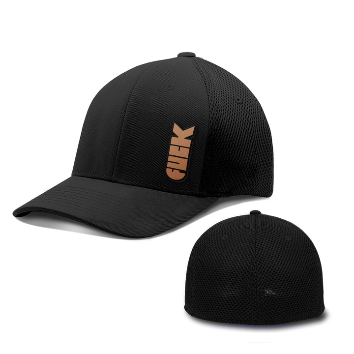 F Bomb Leather Patch Hats - BustedTees.com