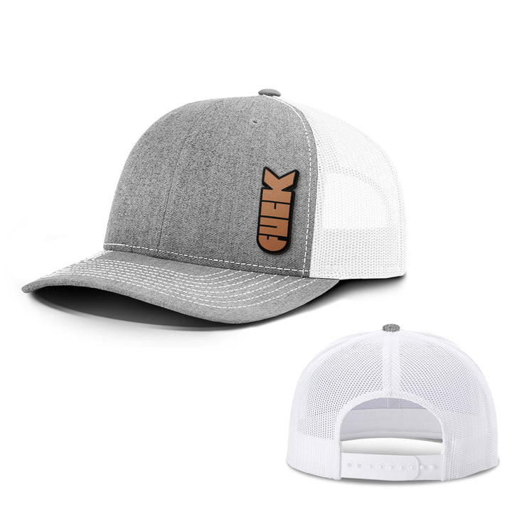 F Bomb Leather Patch Hats - BustedTees.com