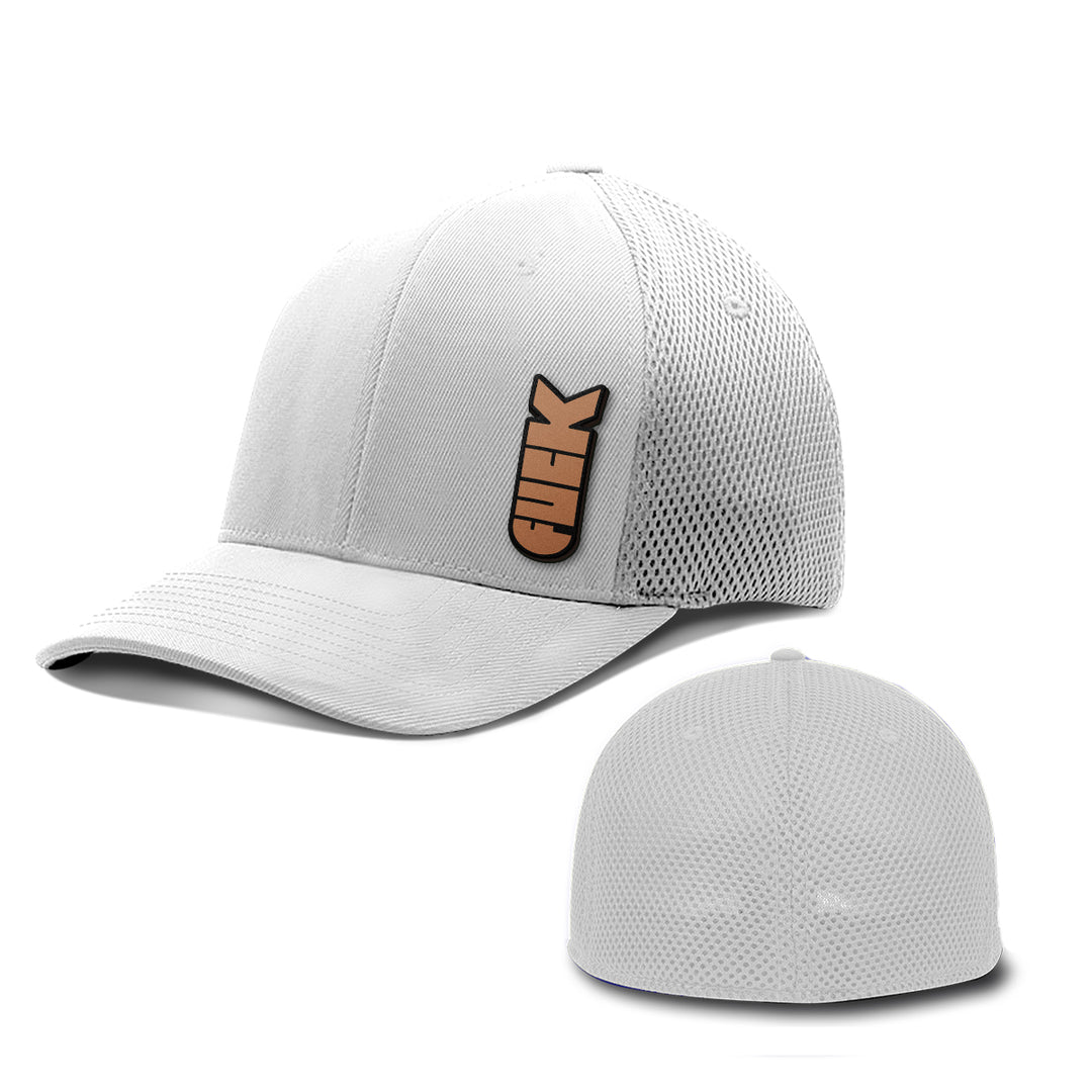 F Bomb Leather Patch Hats - BustedTees.com
