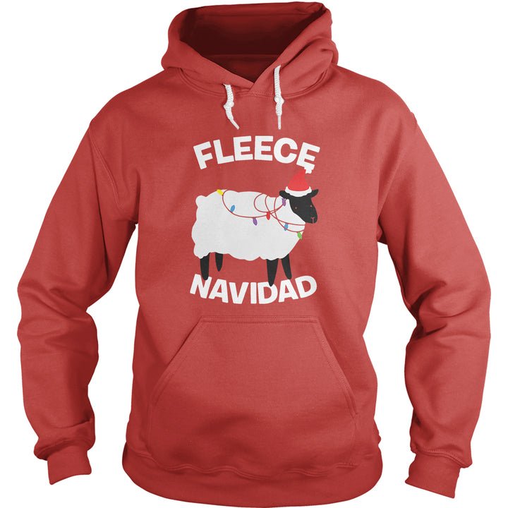 Fleece Navidad Christmas Sheep - BustedTees.com