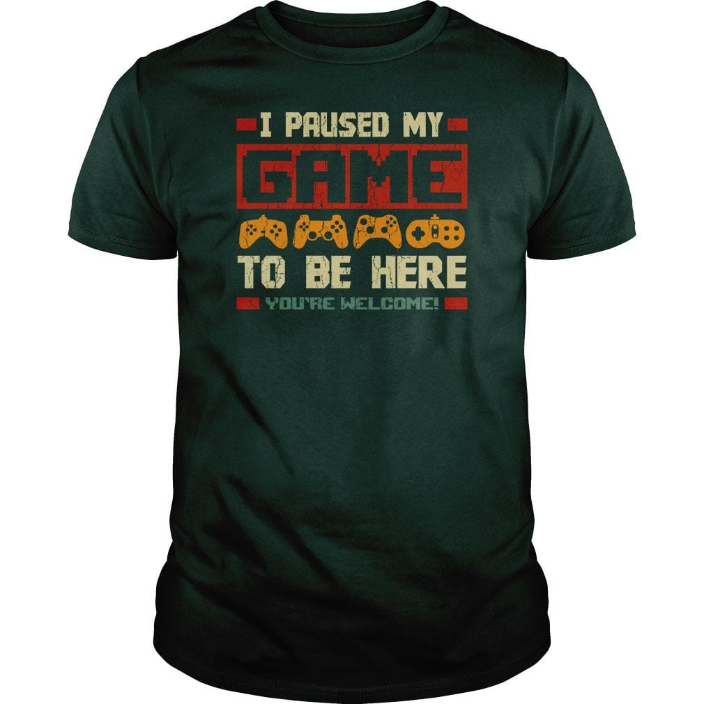 I Paused my Game - BustedTees.com