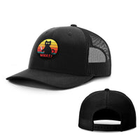 Load image into Gallery viewer, Retro Murderous Cat Patch Hats - BustedTees.com
