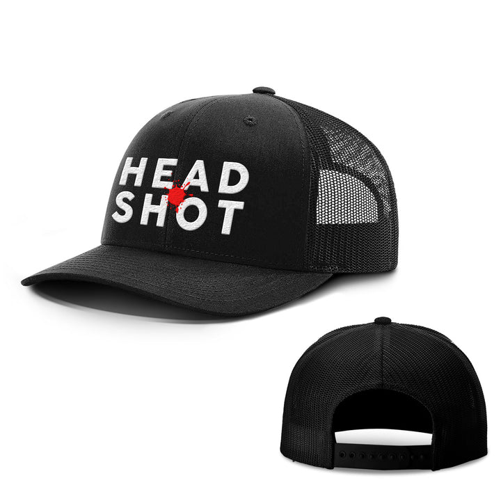 Head Shot Hats - BustedTees.com