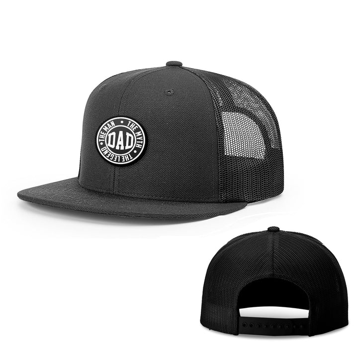 Daddy The Man The Myth Patch Hats - BustedTees.com