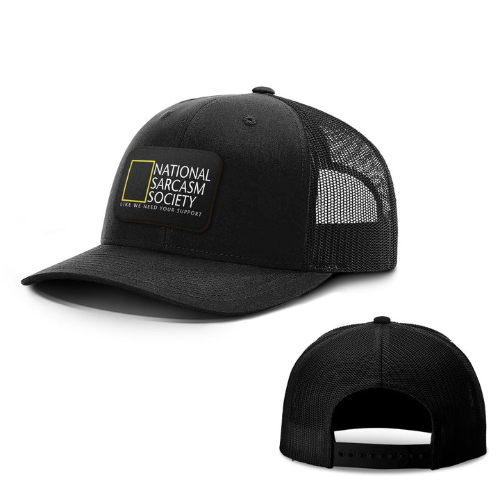 National Sarcasm Society Patch Hats - BustedTees.com