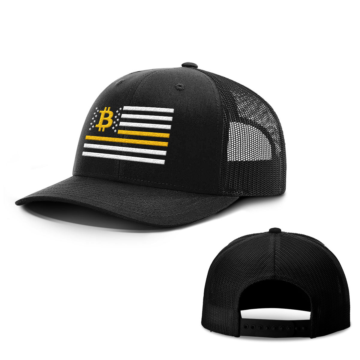 Bitcoin Flag Hats - BustedTees.com