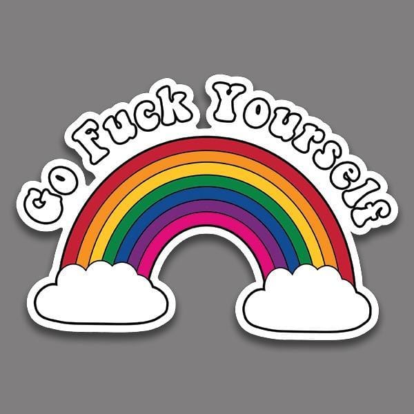 Go Fuck Yourself Vinyl Sticker - BustedTees.com