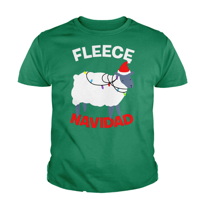 Fleece Navidad Kids Shirt - BustedTees.com