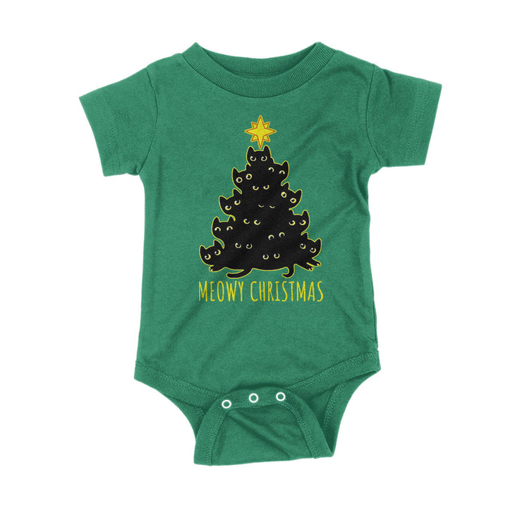 Meowy Christmas Kids Shirt - BustedTees.com