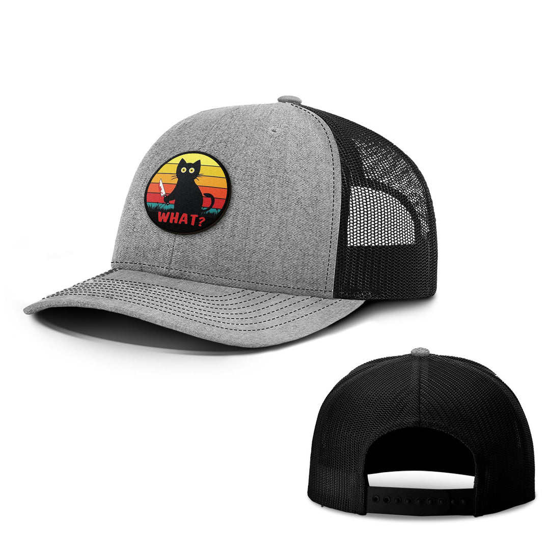 Retro Murderous Cat Patch Hats - BustedTees.com