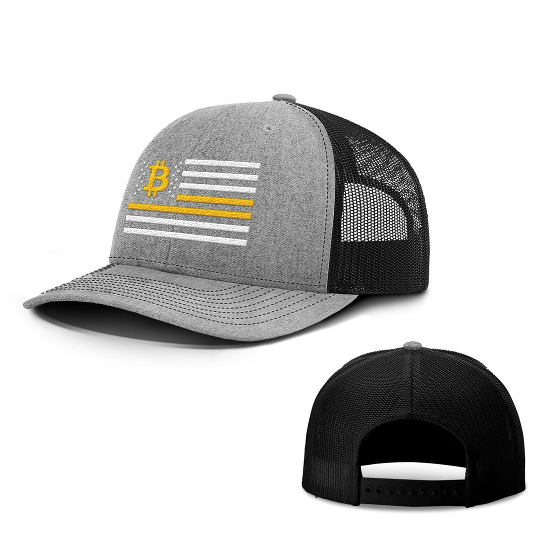 Bitcoin Flag Hats - BustedTees.com