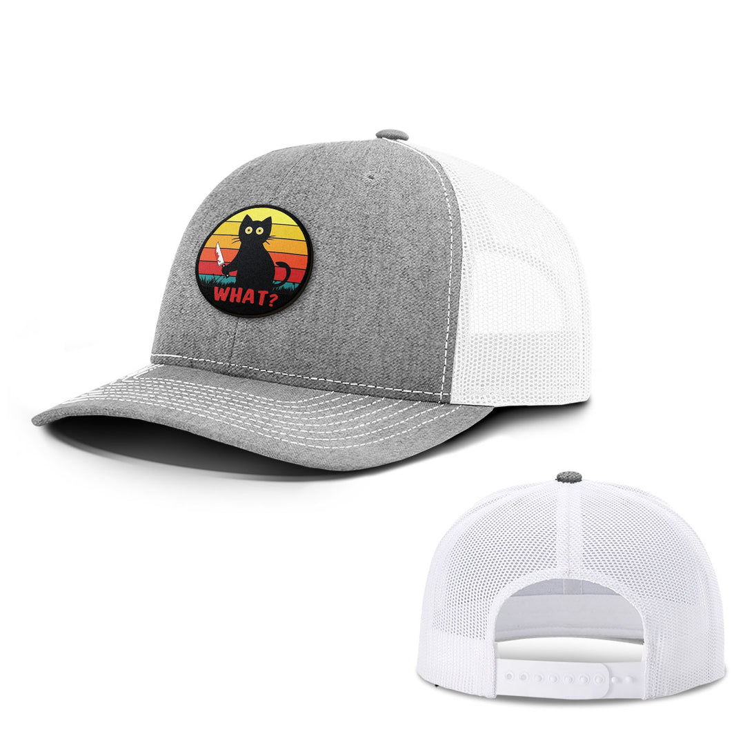 Retro Murderous Cat Patch Hats - BustedTees.com