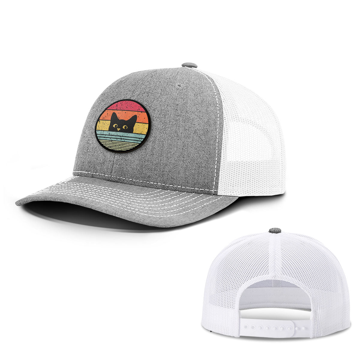 Retro Cat Patch Hats - BustedTees.com