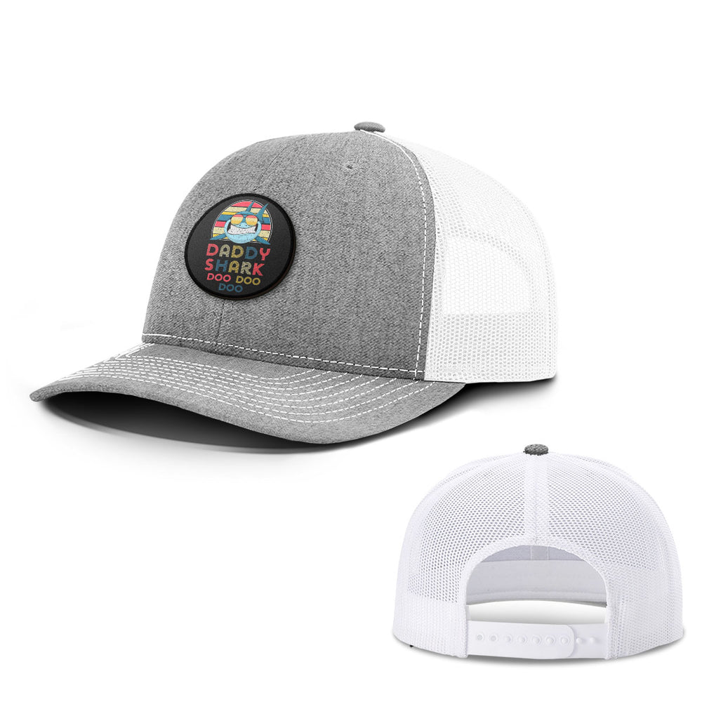 Daddy Sharks Patch Hats - BustedTees.com