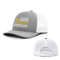 Load image into Gallery viewer, Bitcoin Flag Hats - BustedTees.com
