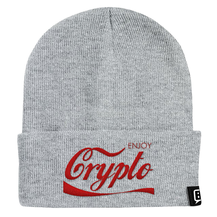 Enjoy Crypto Beanies - BustedTees.com