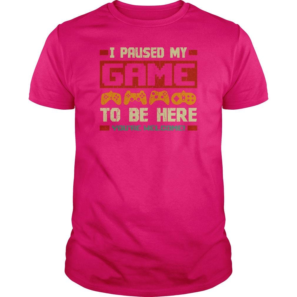 I Paused my Game - BustedTees.com