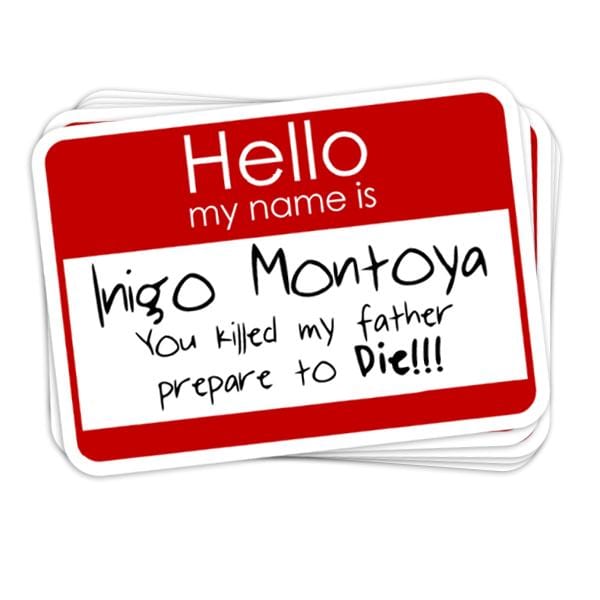 Hello My Name Is Vinyl Sticker - BustedTees.com