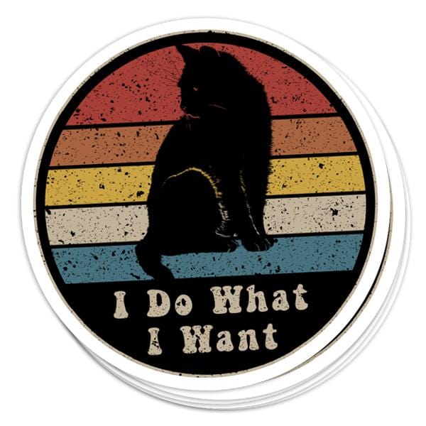 I Do What I Want Vinyl Sticker - BustedTees.com