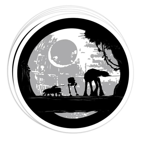 Imperial Moonwalkers Vinyl Sticker - BustedTees.com