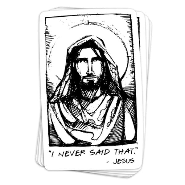 Jesus Quote Vinyl Sticker - BustedTees.com