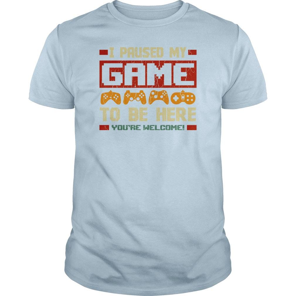 I Paused my Game - BustedTees.com