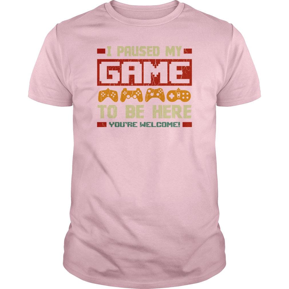 I Paused my Game - BustedTees.com