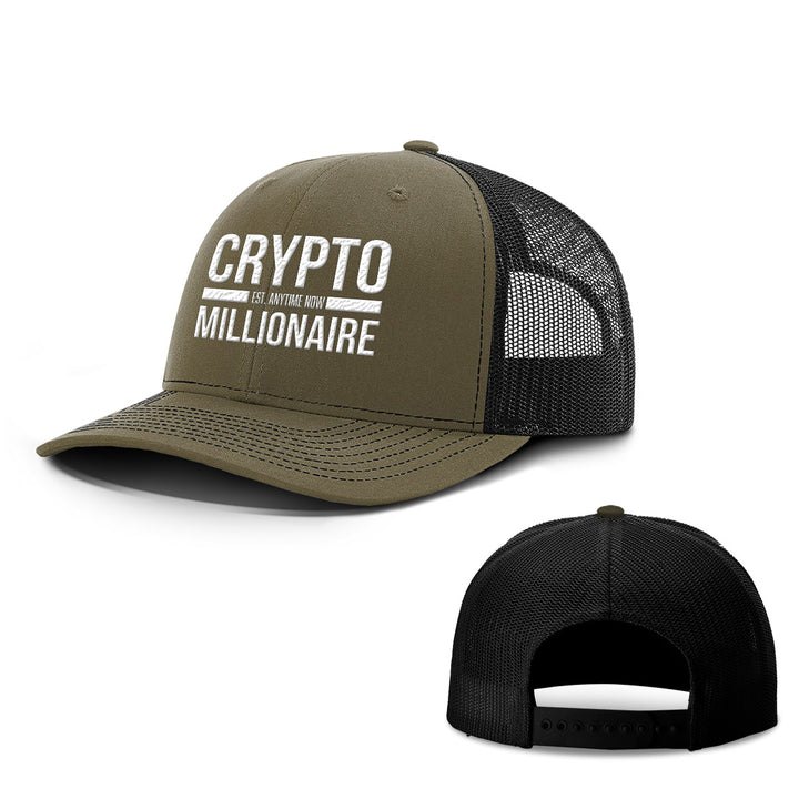 Crypto Millionaire Hats - BustedTees.com