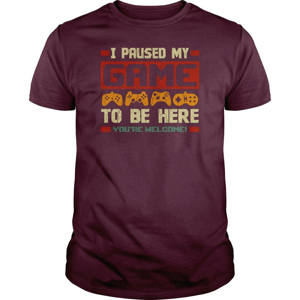 I Paused my Game - BustedTees.com
