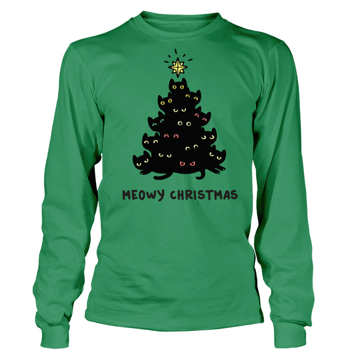 Meowy Christmas Tree - BustedTees.com