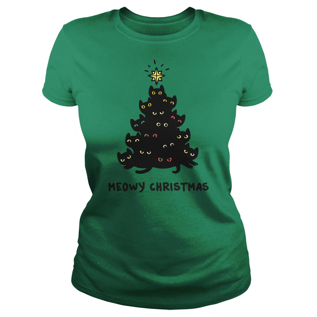 Meowy Christmas Tree - BustedTees.com