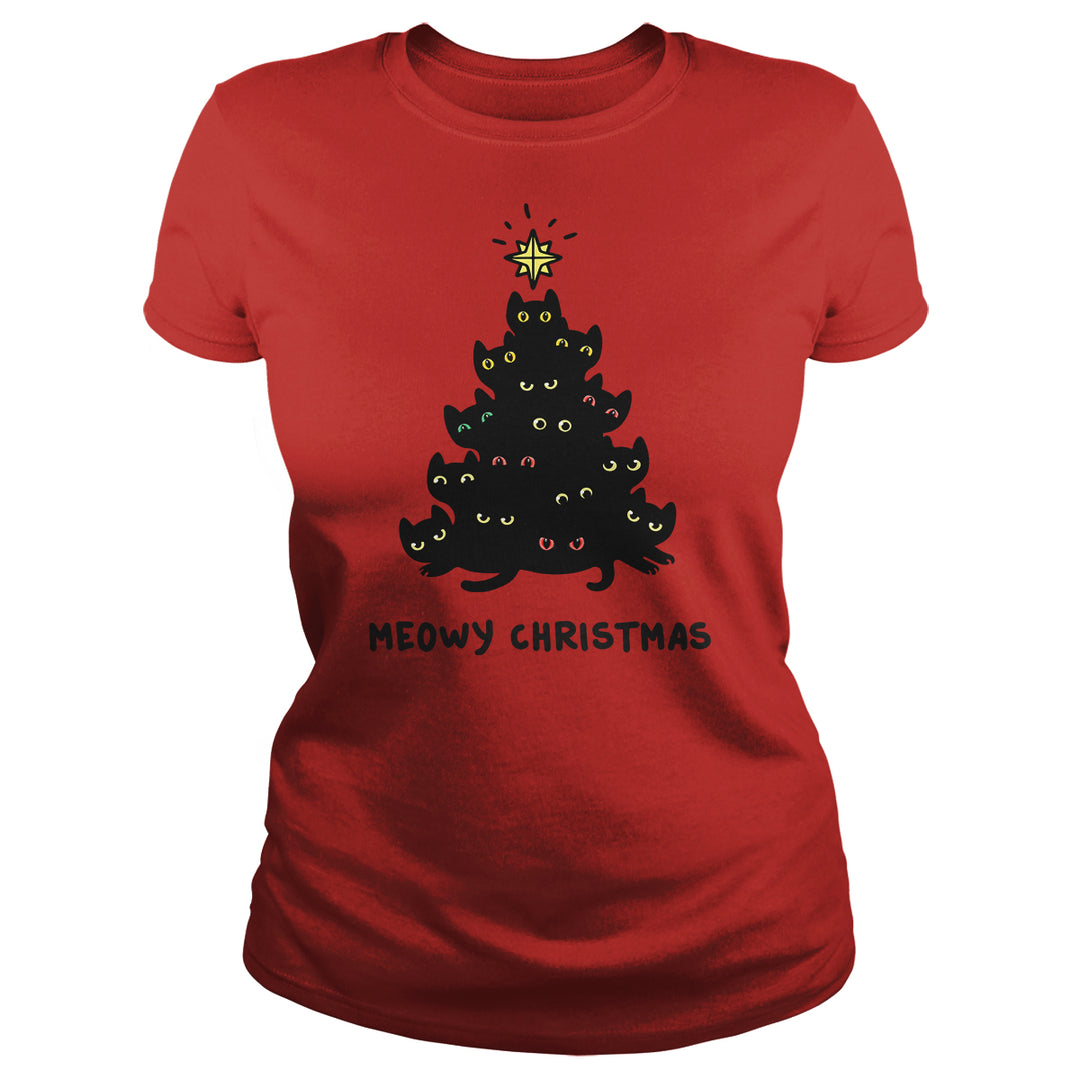 Meowy Christmas Tree - BustedTees.com