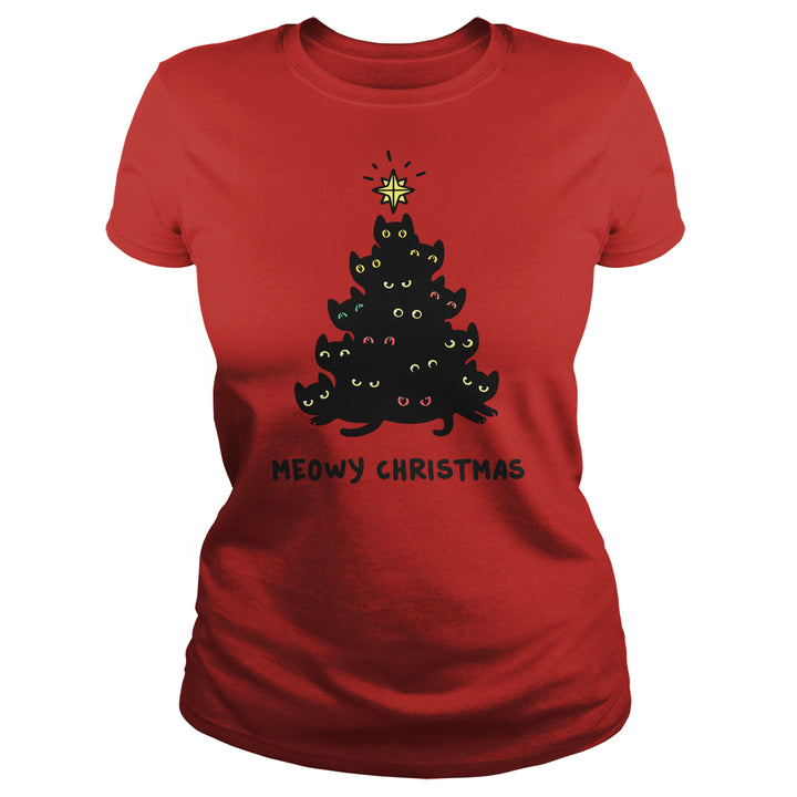 Meowy Christmas Tree - BustedTees.com