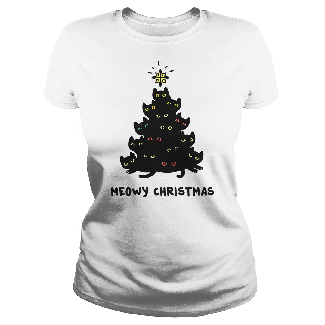 Meowy Christmas Tree - BustedTees.com