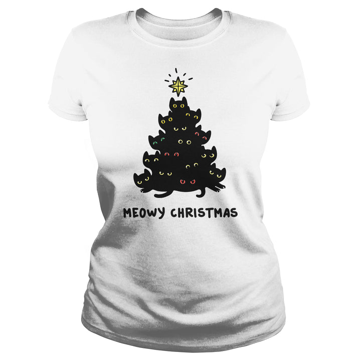 Meowy Christmas Tree - BustedTees.com