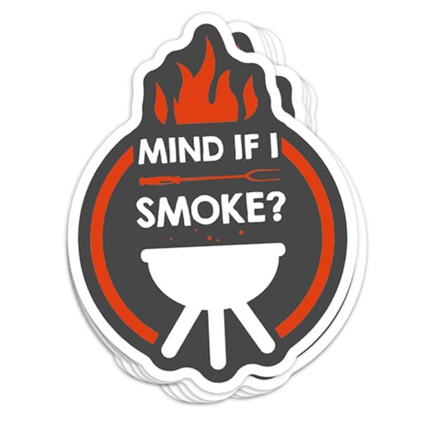 Mind If I Smoke Vinyl Sticker - BustedTees.com