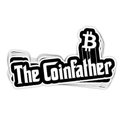 The Coinfather Vinyl Sticker - BustedTees.com