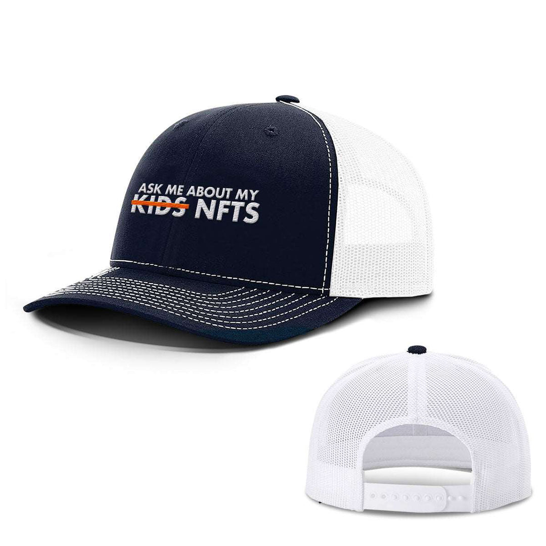 Ask Me About My NFTs Hats - BustedTees.com