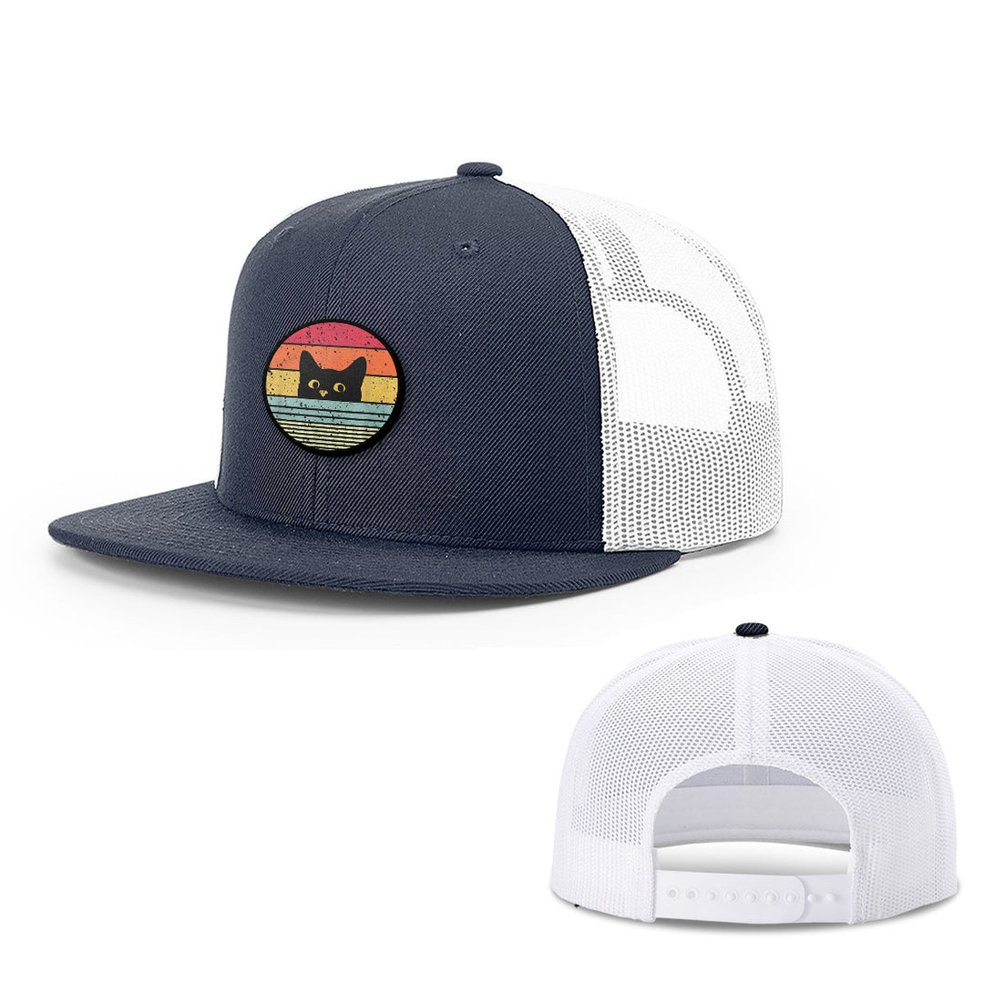 Retro Cat Patch Hats - BustedTees.com