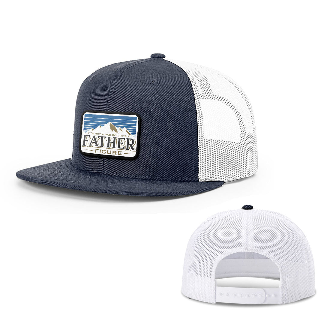 Dad Bod Father Figure Patch Hats - BustedTees.com