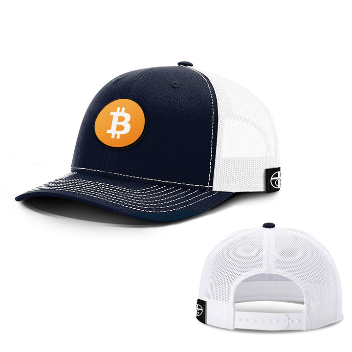 Bitcoin Logo Patch Hats - BustedTees.com
