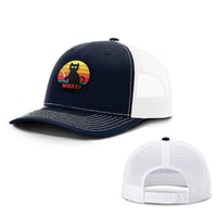 Load image into Gallery viewer, Retro Murderous Cat Patch Hats - BustedTees.com
