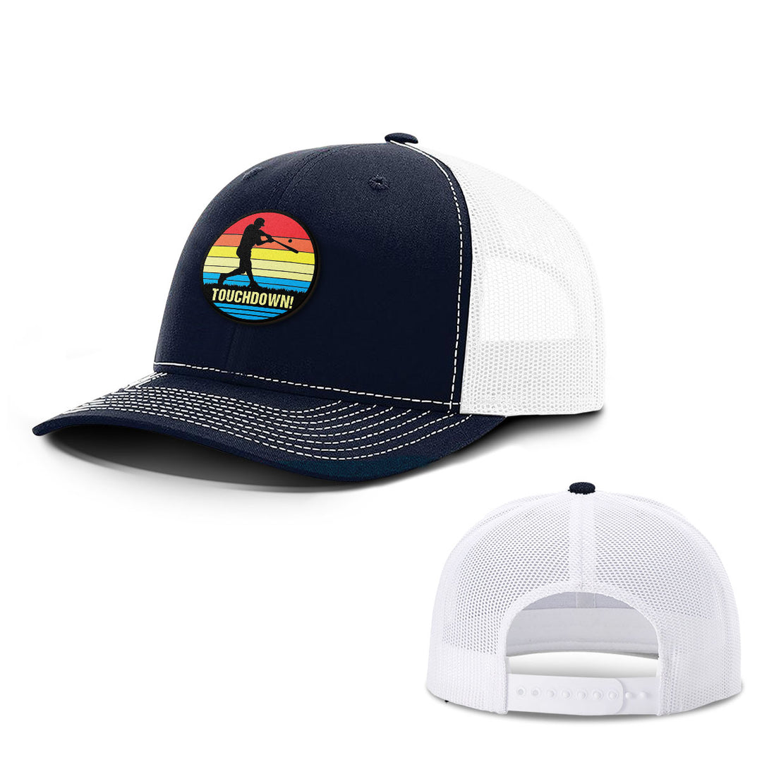 Touchdown Baseball Patch Hats - BustedTees.com