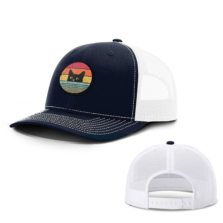 Retro Cat Patch Hats - BustedTees.com