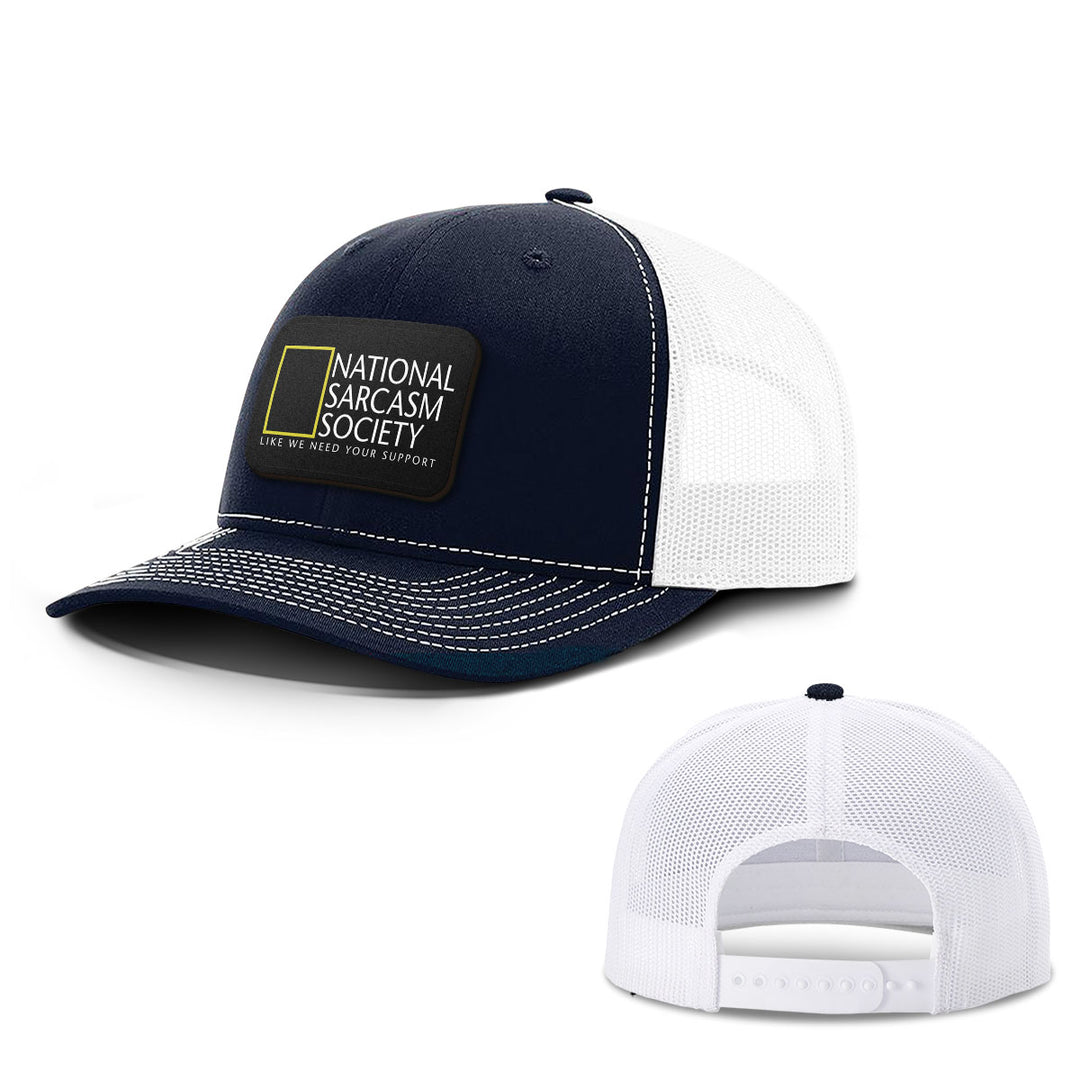 National Sarcasm Society Patch Hats - BustedTees.com