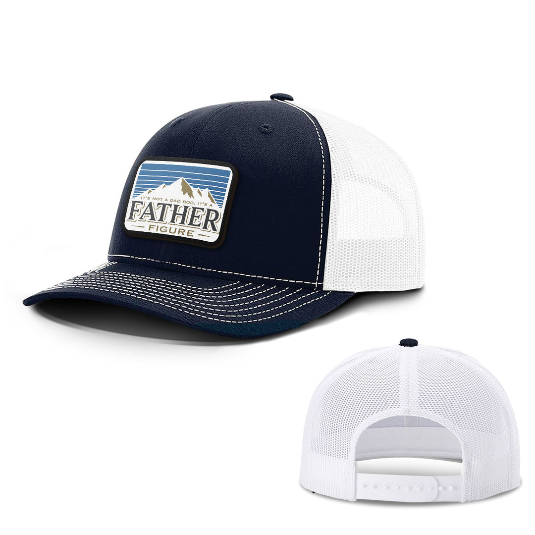 Dad Bod Father Figure Patch Hats - BustedTees.com