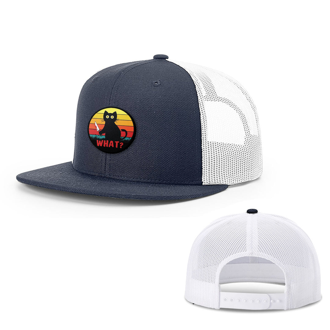 Retro Murderous Cat Patch Hats - BustedTees.com