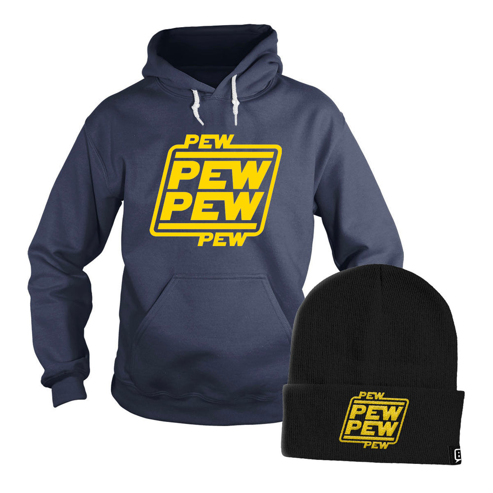 Pew Pew Hoodie + Free Beanie