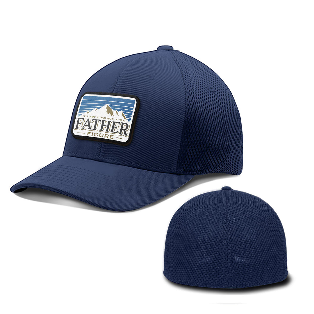 Dad Bod Father Figure Patch Hats - BustedTees.com