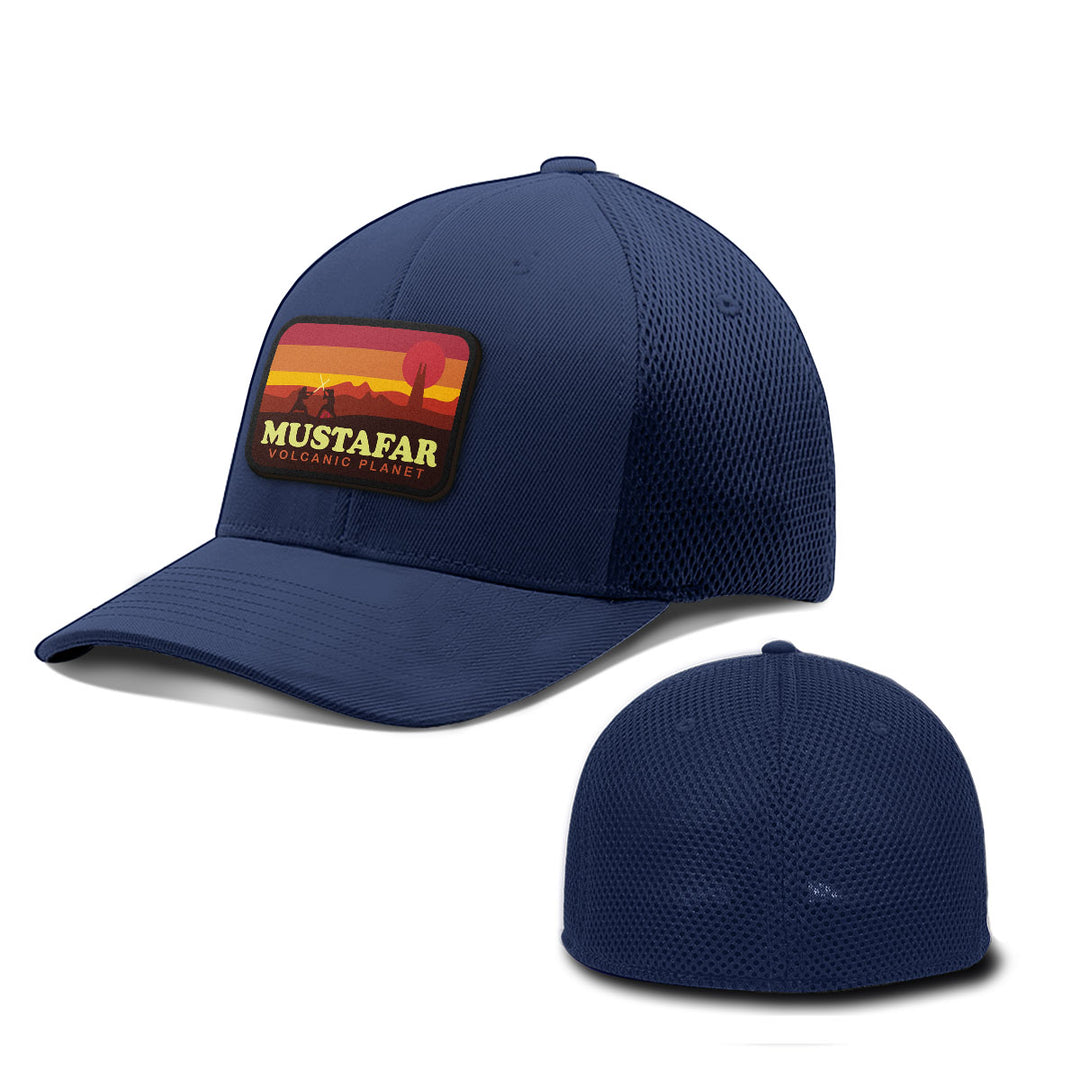 Mustafar Volcanic Planet Patch Hats - BustedTees.com